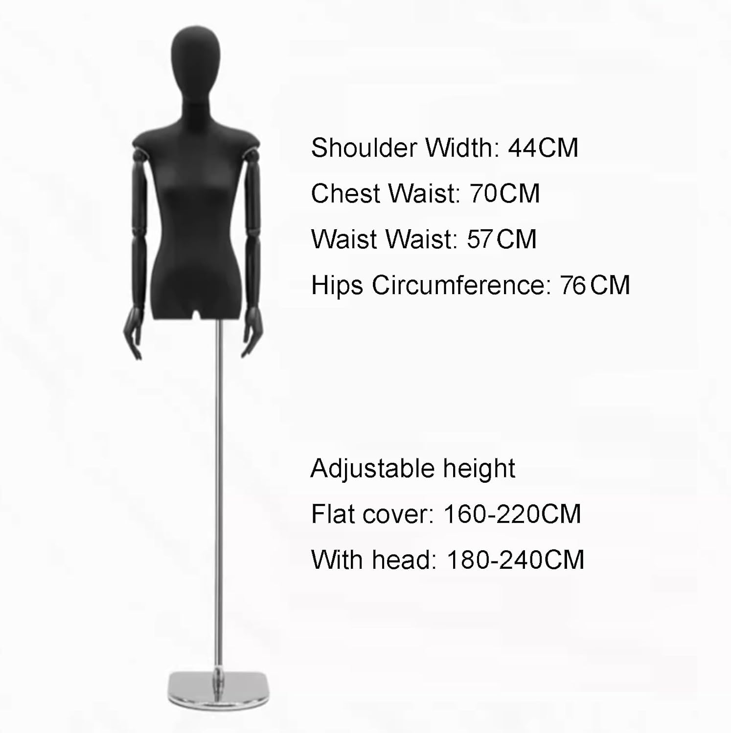 高さ調節可能な女性立ちマネキン、フォームトルソーマネキンボディ